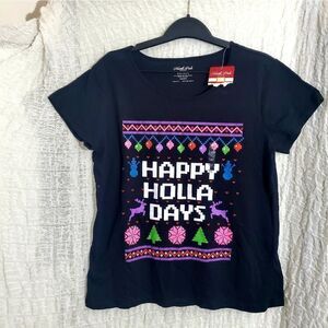 North Pole Trading Co. Girl's Christmas Graphic Tee Size XXL